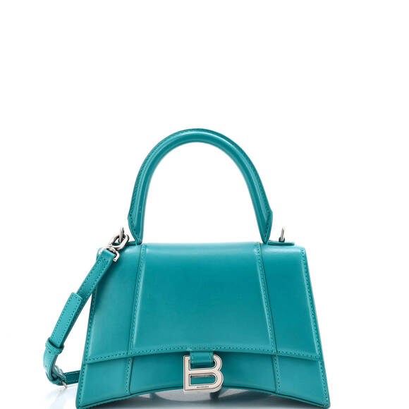 Balenciaga Handbags - Balenciaga Small Hourglass Top Handle Bag Leather